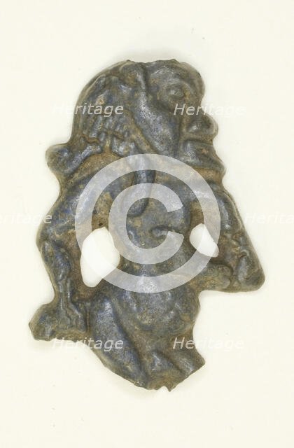 Amuletic Inlay of the God Bes Dancing, Egypt, New Kingdom, late Dynasty 18 (1336-1293 BCE). Creator: Unknown.