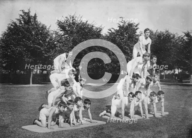 Blind athletes at Overbrook, Pa., 1911. Creator: Bain News Service.