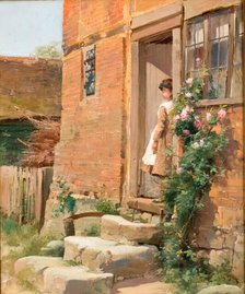 The Cottage Door, 1884. Creator: Alfred Augustus Glendening Jr.