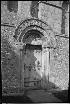 St Nicholas' Church, Barfrestone, Eythorne, Dover, Kent, 1920-1940. Creator: Marjory L Wight.