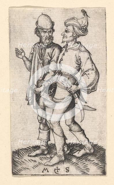 Two Turks, ca. 1435-1491. Creator: Martin Schongauer.