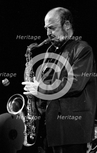 Danny Moss, jazz tenor saxophonist, Brecon, 2002.  Artist: Brian O'Connor.