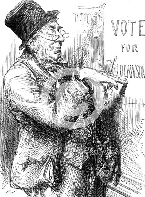 Election Sketches: local option, 1880. Creator: Unknown.