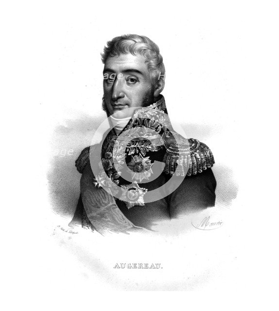 Pierre Francois Charles Augereau, Duke of Castiglione, (c1820s). Artist: Maurin.