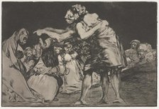 The Proverbs: Matrimonial Folly, 1864. Creator: Francisco de Goya (Spanish, 1746-1828).