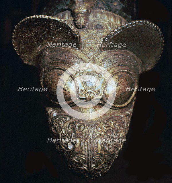 Detail of a Viking neck-yoke for a pair of horses, 10th century Artist: Unknown