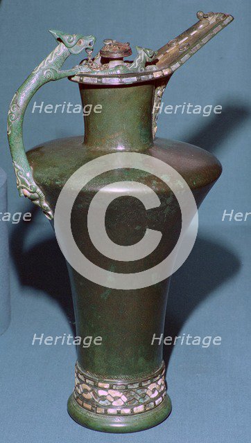 Celtic bronze flagon from France, 5th century BC Artist: Unknown