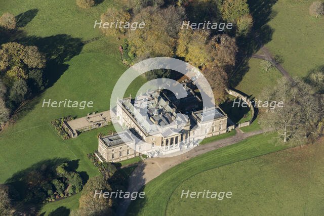 Stourhead, a country house constructed 1721-24 for Henry Hoare in the Palladian style, Wilts, 2017. Creator: Damian Grady.
