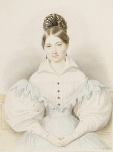 Portrait of Anna Plochl (1804-1885), Freifrau von Brandhofen (Copy), 1832.