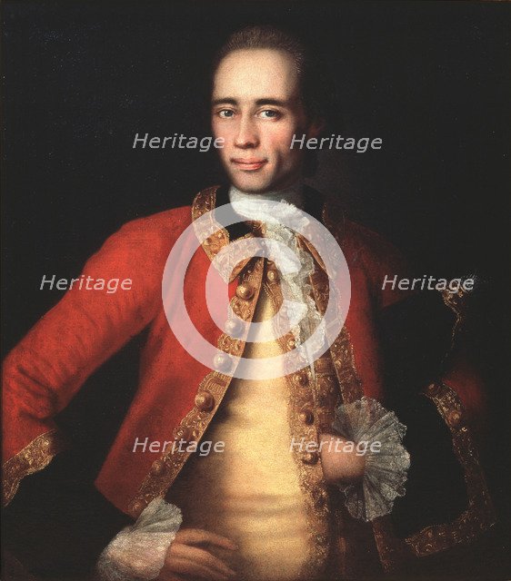 Portrait of the author and translator Matvei Begichev, 1757. Artist: Vishnyakov, Ivan Yakovlevich (1699-1761)