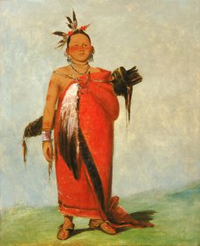 Hongs-káy-dee, Great Chief, Son of The Smoke, 1832. Creator: George Catlin.