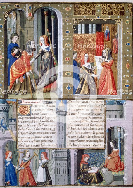 Curing of a hemiplegic, 15th century. Artist: Unknown