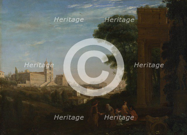 A View in Rome, 1632. Artist: Lorrain, Claude (1600-1682)