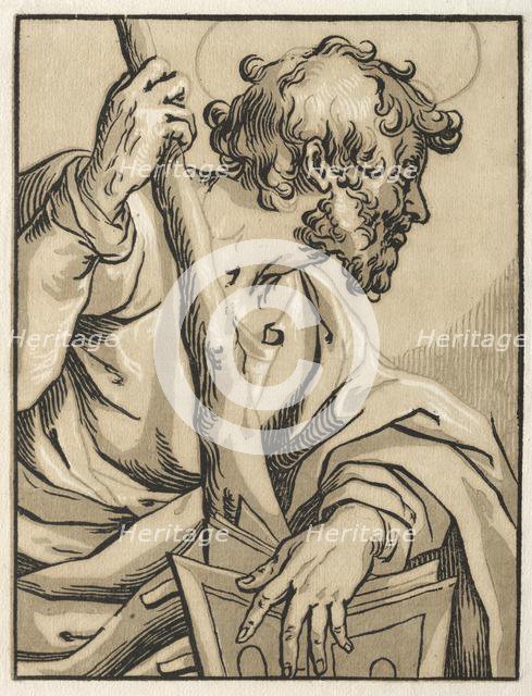 Christ and the Apostles: St. Judas Thaddeus (with the Club), 1600s. Creator: Ludolph Büsinck (German, 1590-1669).