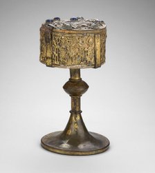 Footed Pyx Used as a Reliquary, Brunswick, 14th century. Creator: Unknown.