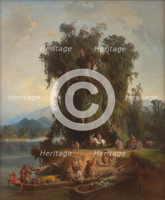 Fruit harvest in Mingrelia, 1859. Creator: Franken; Paul von (1818-1884).