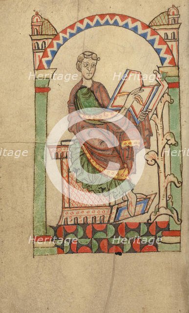 Scribe Writing, probably Eadmer of Canterbury, about 1140-1150. Creator: Unknown.