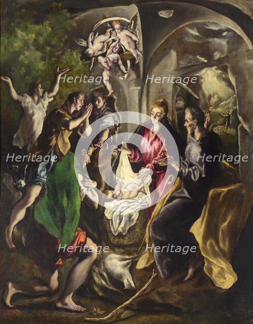 The Adoration of the Shepherds . Creator: El Greco, Dominico (1541-1614).