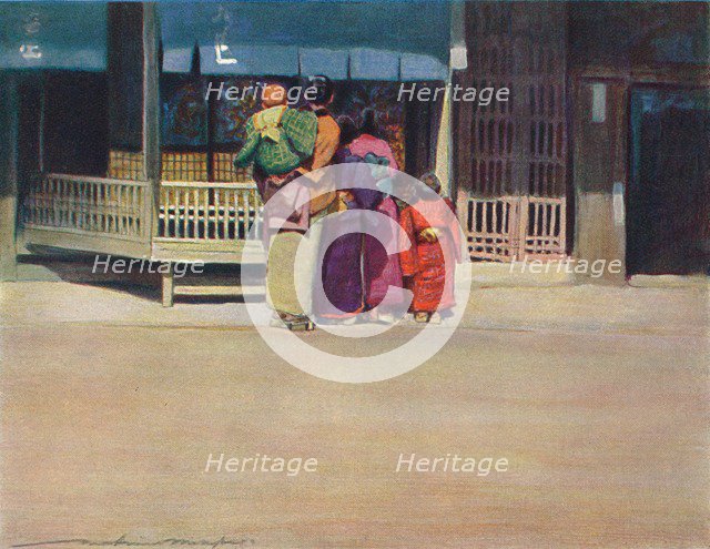 'A Family Group', c1887, (1901). Artist: Mortimer L Menpes.