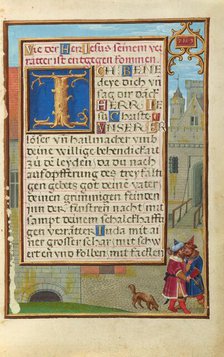 Border with Joab Stabbing Abner; Prayer Book of Cardinal Albrecht of Brandenburg, about 1525-1530. Creator: Simon Bening.