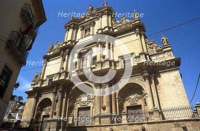 Main facade of the Ex-collegiate church of San Patricio, Lorca, Murcia, Spain, 2008.  Creator: LTL.