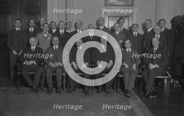 Meeting War Labor Board, between c1915 and c1920. Creator: Bain News Service.