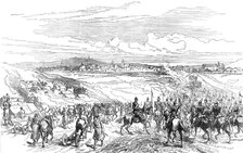 The Civil War in Spain: arrival of the Catalan Division at Vittoria, 1874.  Creator: Unknown.