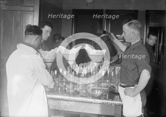 Army, U.S. Army Medical School; Typhoid Vaccine, 1917. Creator: Harris & Ewing.