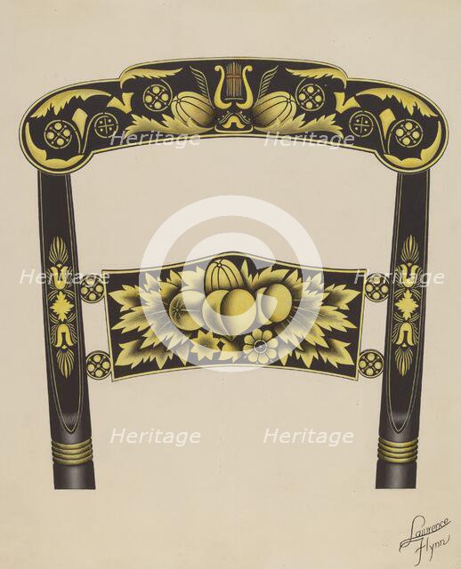 Hitchcock Chair Back, 1936. Creator: Lawrence Flynn.