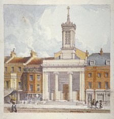 St Mark's Church, North Audley Street, London, 1827.                                     Artist: Robert Blemmell Schnebbelie