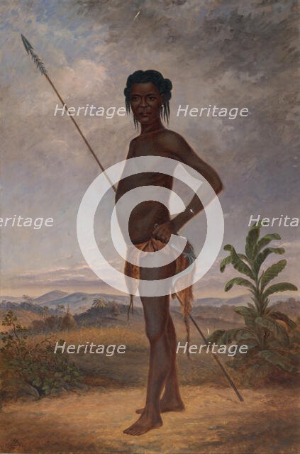 Niam-Niam Man, ca. 1893. Creator: Antonio Zeno Shindler.