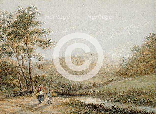View from Harrow-on-the-Hill, c1850. Creator: George Baxter.