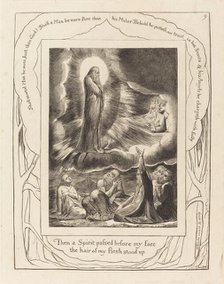 The Vision of Eliphaz, 1825. Creator: William Blake.
