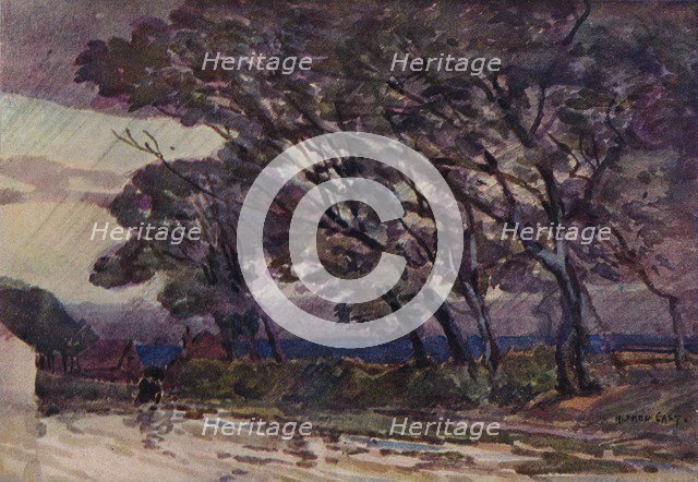 'A Stormy Evening', c1890. Artist: Alfred Edward East.