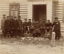 Group of peasants from Korobovo, 1910. Creator: Sergey Mikhaylovich Prokudin-Gorsky.