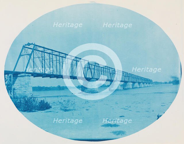 No. 204. Iowa Central Railway Bridge at Keithsburg, Illinois, 1889. Creator: Henry Bosse.