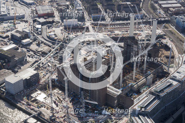 Renovation of Battersea Power Station as part of the Nine Elms Development, London, 2018. Creator: Historic England Staff Photographer.