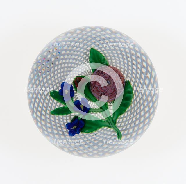 Paperweight, France, c. 1845-60. Creator: Saint-Louis Glassworks.