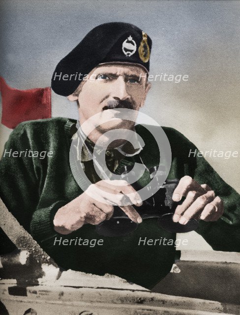 'The 8th Army commander Bernard Law Montgomery', 1942. Artists: Sir John Alexander Hammerton, Unknown.