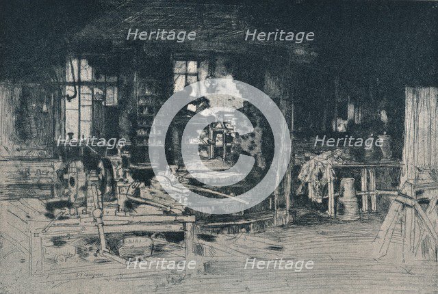 'The Workshop, Stirling', 1905.  Artist: David Young Cameron.