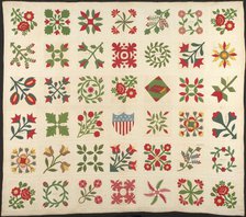 The Circuit Rider's Quilt, Ohio, c. 1862. Creator: Unknown.