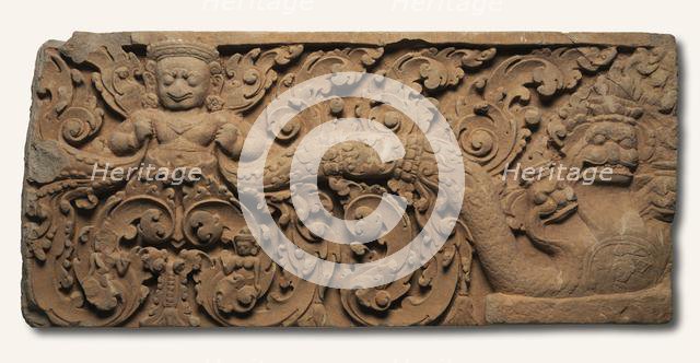 Lintel with Garuda, 875-925. Creator: Unknown.