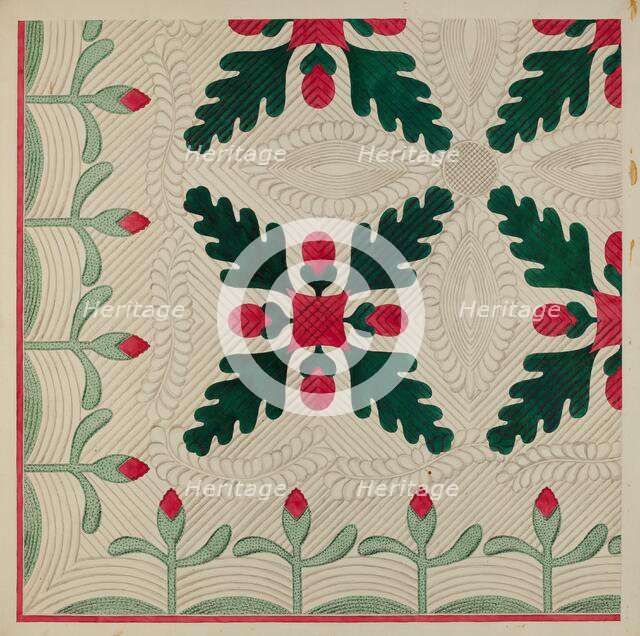 Quilt, c. 1936. Creator: Dorothy Posten.