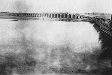 Mosul bridge, Mesopotamia, WWI, 1918. Artist: Unknown