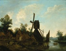 Landscape (Windmill), 17th century. Creator: Unknown.