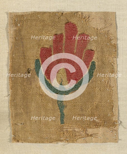 Fragment, Egypt, Roman period (30 B.C.- 641 A.D.), 5th/6th century. Creator: Unknown.