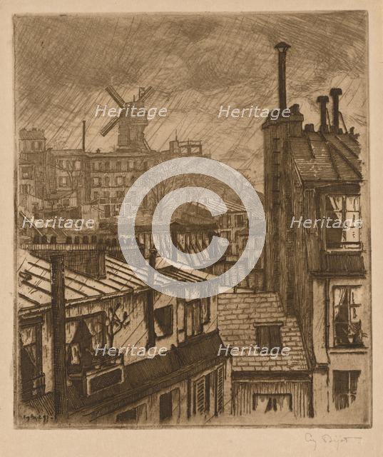 Montmartre, le Moulin de la Gallette, 1897. Creator: Eugène Bejot (French, 1867-1931).