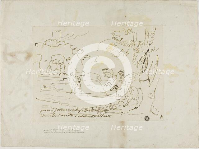 Bradamante Bewitches and Chains Atlanta near the Fortress, n.d. Creator: Unknown.