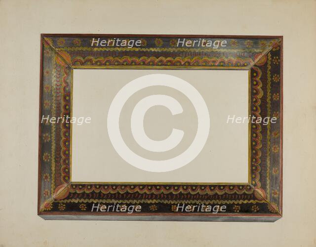 Pa. German Picture Frame, c. 1940. Creator: Raymond McGough.