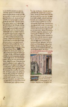 Solomon before the Temple; Miroir Historial, about 1475. Creator: Unknown.